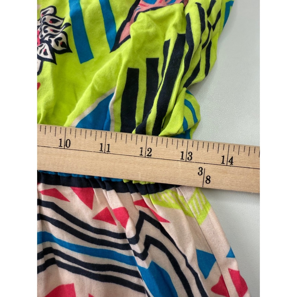 Flying Tomato Women Multicolored Geometric Halter Maxi Dress Large - Picture 7 of 8
